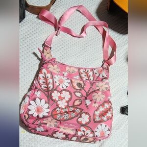 VERA BRADLEY EUC PINK PAISLEY CROSSBODY BAG